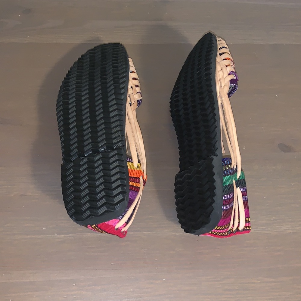 🆕 Handmade Boho Woven Leather and Textile Flats - Women’s Size 39 - Picture 7 of 7
